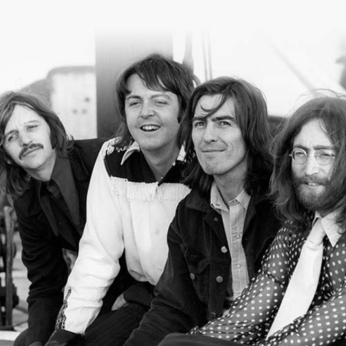Left to Right: Ringo Starr, Paul McCartney, George Harrison, John Lennon in 1969.